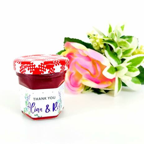 -Strawberry Jam - Sticker - Unique Wedding Favors & Door Gifts with ...